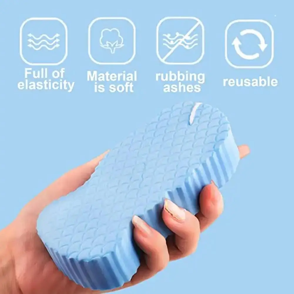 1개입 부드러운 스펀지 바디 스크러버 목욕 각질 제거 스크럽 스펀지 샤워 브러시 바디 스킨 리무버 각질 제거제 스킨케어 샤워 액세서리