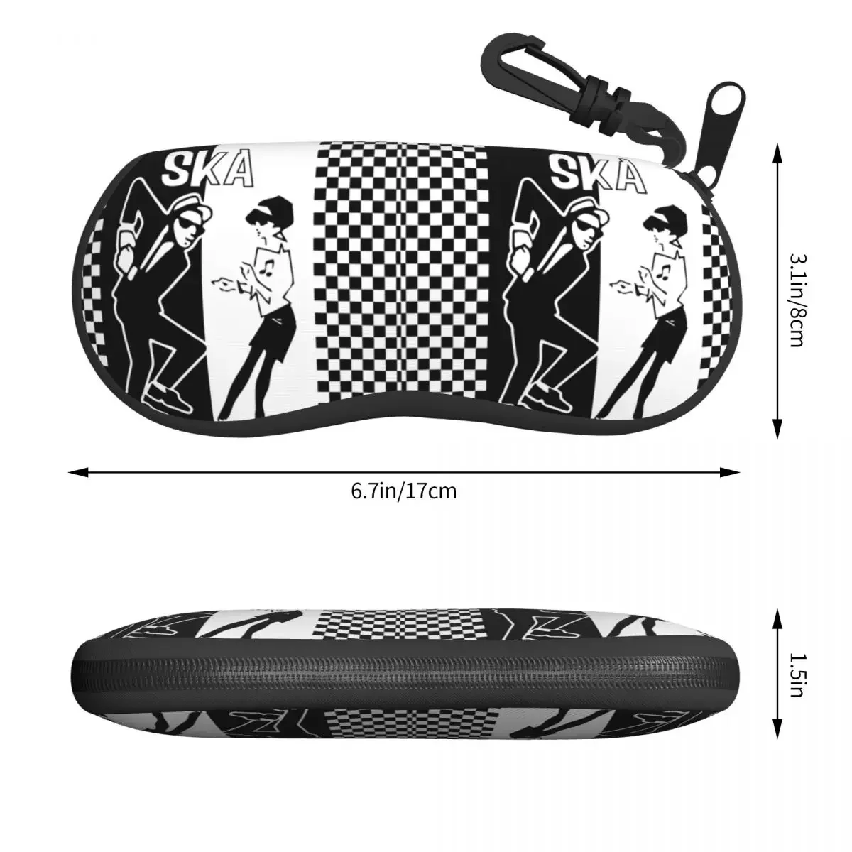 Reggae Pop Music Ska Shell Eyeglasses Case Men Women Fashion Glasses Case Sunglasses Box Pouch