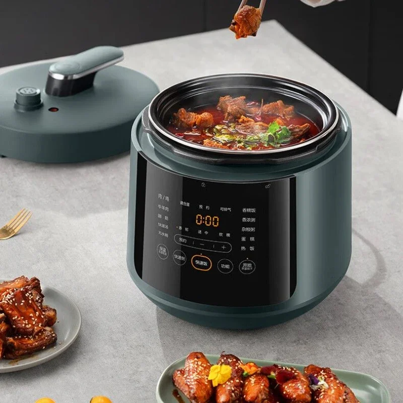 Supor electric pressure cooker, rice cooker, double pot, upper steaming and lower cooking, intelligent touch multi-function