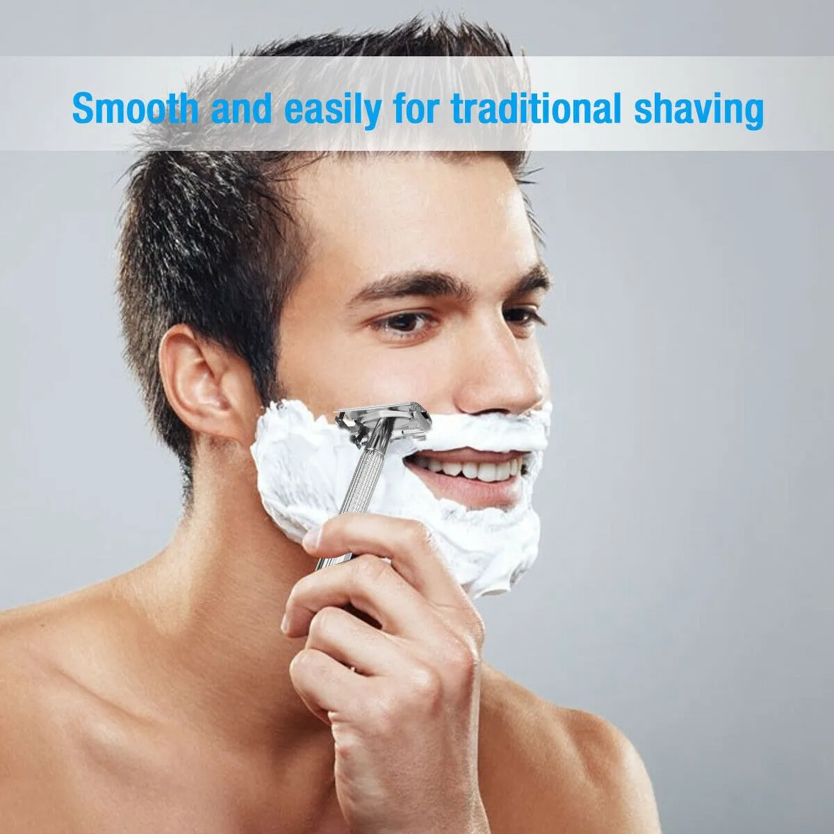 Men Double Edge Safety Razor Portable Reusable Manual Shaver for Home Salon