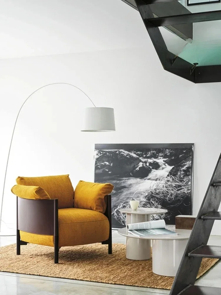 Italian Minimalist Couch Single Living Room Leisure Chair Hotel Homestay Reception Conference Chair