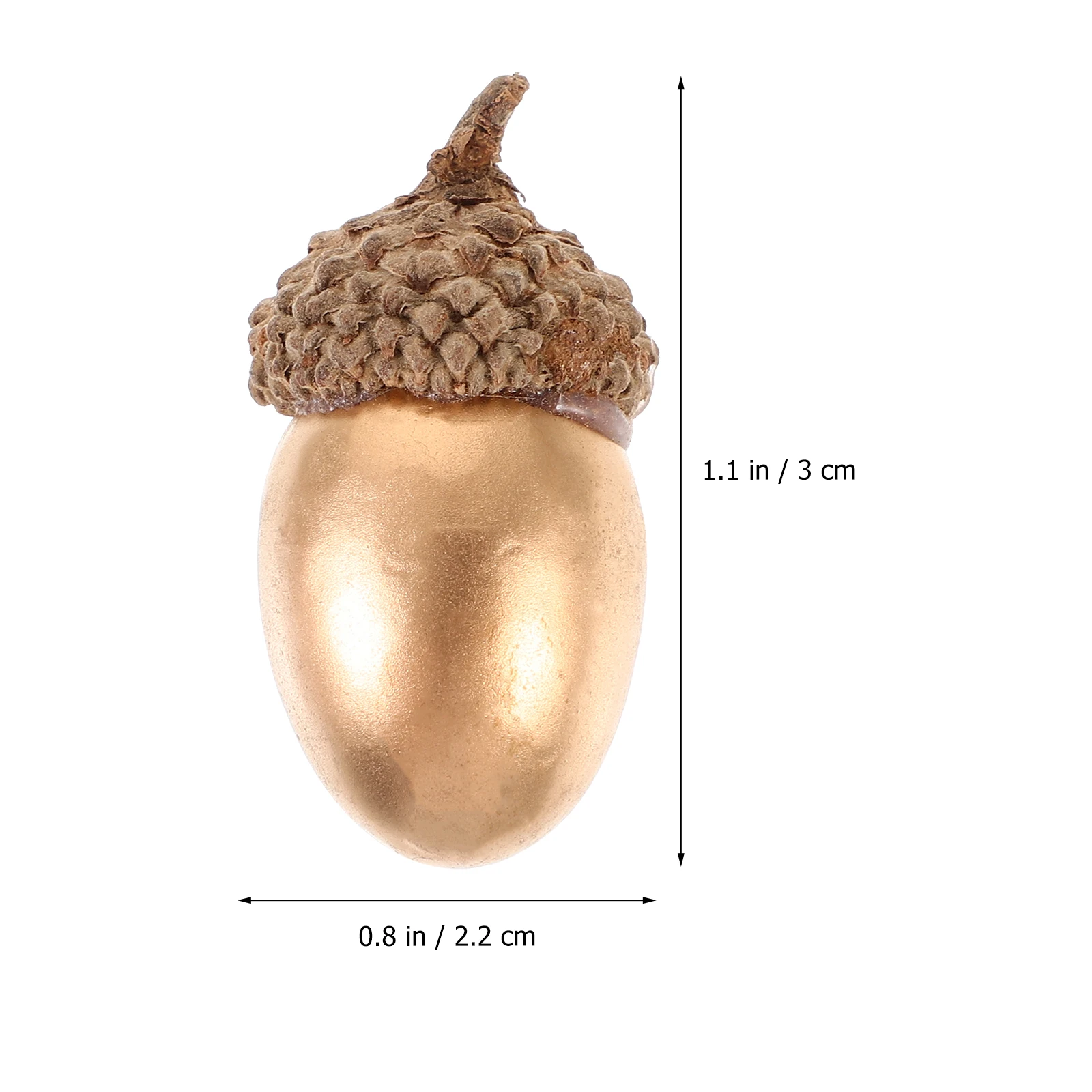 

40pcs Fine Material Classic Acorn Ornament Decor For Christmas Thanksgiving Holiday Home Office Wall Door Rustic Charm Small