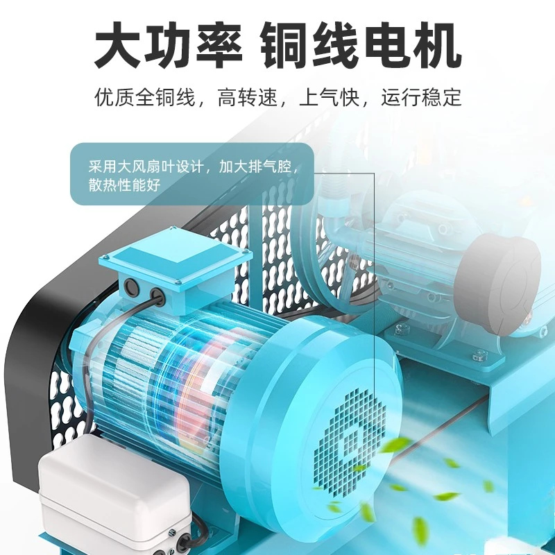Industrial Grade Large 380V High Pressure Air Compressor Small  Paint Spray Steam Repair Tool