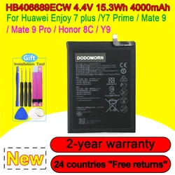 Batería de teléfono HB406689ECW 4000mAh para Huawei Mate 9 Mate9 Honor 8C Y7 Pro 2017 Prime Enjoy 7 Plus Y9 2018 Y9 2019, repuesto