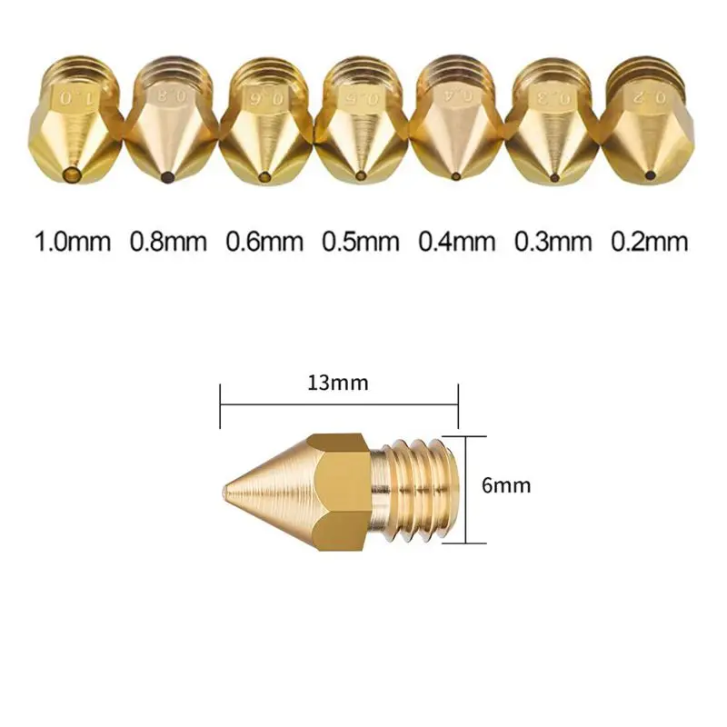 Buses d'extrudeuse pour imprimante 3D, 0.8mm, pour Anet A8 Makerbot MK8 Creality CR-10 S4 S5 Ender 3 3Pro 5, 30 pièces