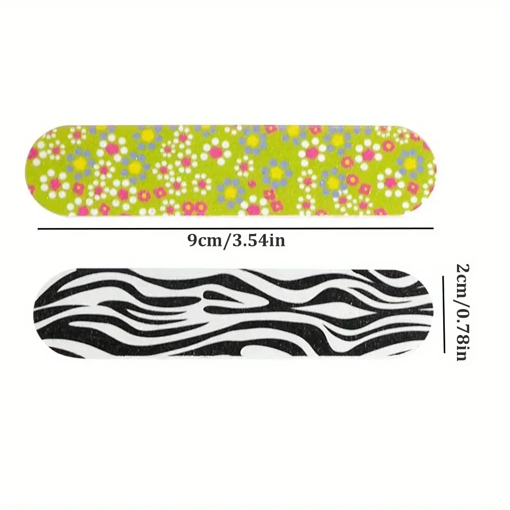 컬러풀 양면 아트 폴리쉬 매니큐어 페디큐어 도구 랜덤 발송 10개 네일 파일 폴리싱 네일 버퍼 샌딩 네일 파일