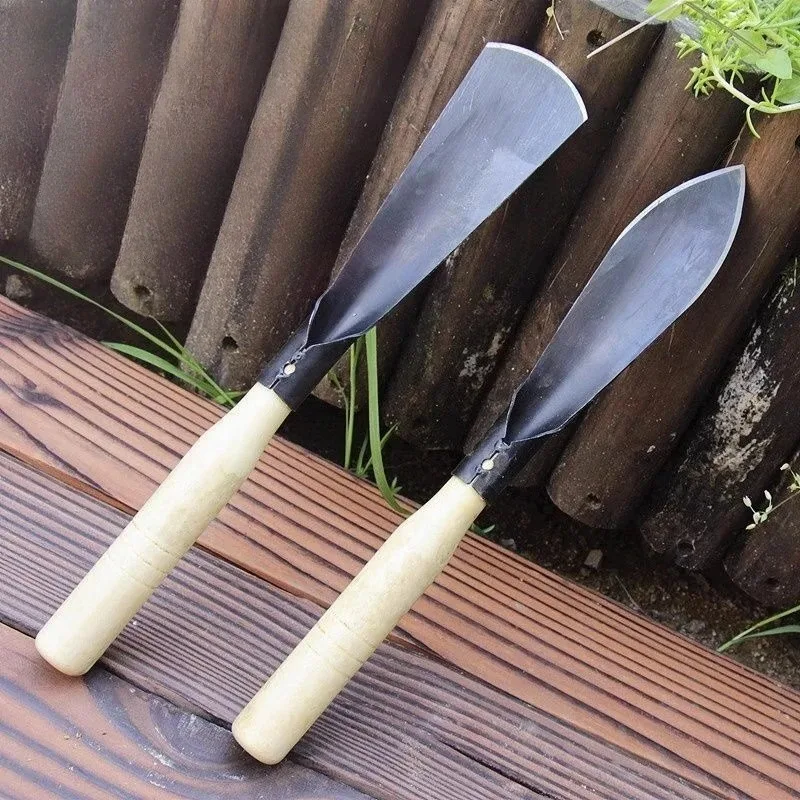 Heavy Duty Manganese Steel Garden Spade - Mini Hand Shovel for Planting, Weeding, Digging Soil
