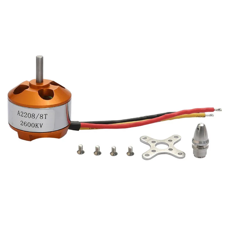 محرك نموذج طائرة متعددة المحاور ذات أجنحة ثابتة للحصان ، Kv1100 ، بدون فرش ، A2208