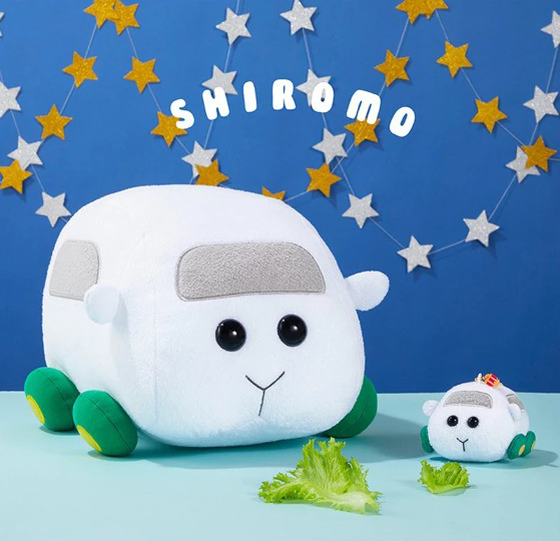 New Cute PUI PUI Molcar Shiromo Big Plush Plushes Stuffed Pillow Cushion Kids Toys Dolls Children Gifts 30*26CM