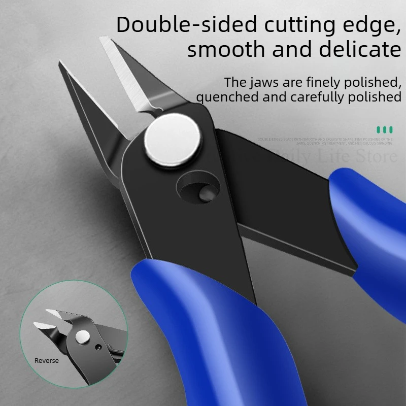 Mini Nose Cutting Plier Electrical Wire Cable Cutter Metal Side Snips Flush Pliers Convenient Durable Tool Model Pliers