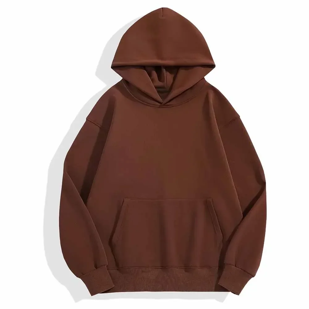 Women's New Fashion Joker Loose Padded Cashmere Hooded Sweater Hooded Quite Wide Three-dimensional Coat.