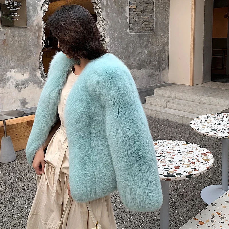 Tajiyane Real Fur Coat Women 2023 Winter Luxury Fox Fur Coats High Quality Fox Fur Jackets for Women Short Outwears Abrigo Mujer