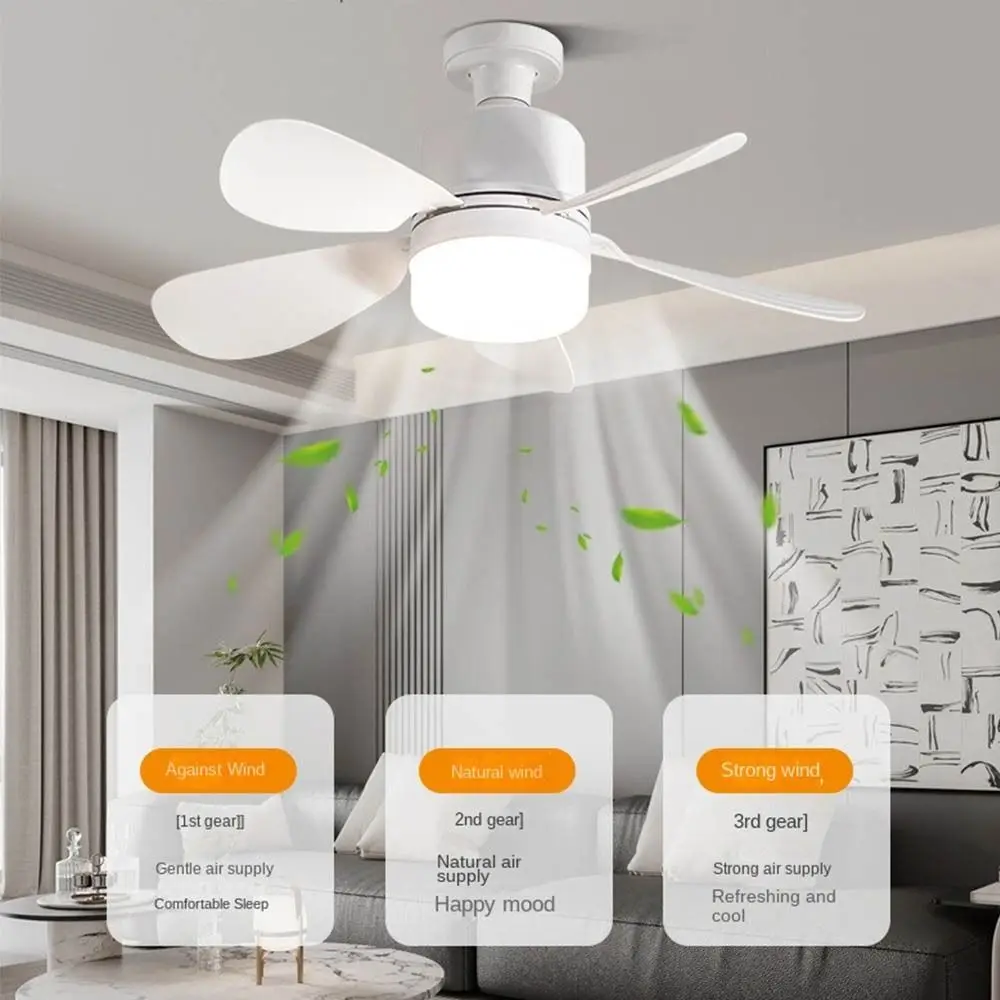 

with Lights Ceiling Fan Light with Remote Control Dimmable Ceiling Lamp Eye Protection Energy Saving E27 Socket Ceiling Fan