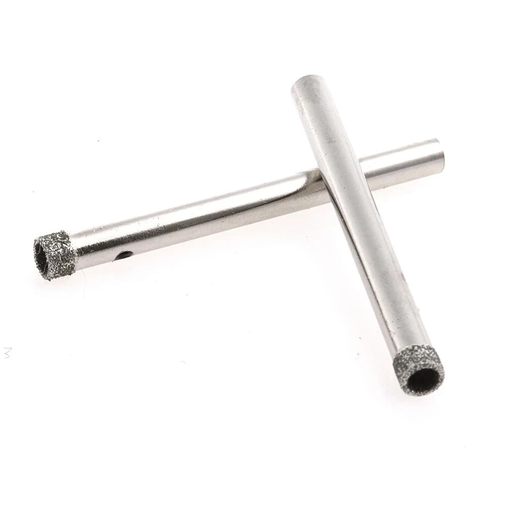 Mata Bor Berlian 5/6Mm Gergaji Kaca Ubin, Bor Pemotong Lubang Marmer Kaca Berlapis Berlian 5Mm, Gergaji Granit Marmer Ubin
