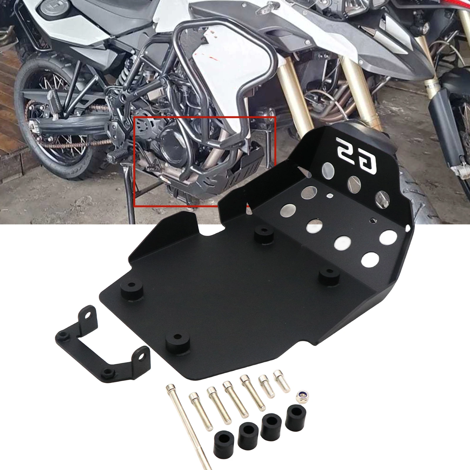 Pop For BMW F650GS F700GS F800GS /F800GS ADV Motorcycle Engine Skid Plate Guard Protector Cover