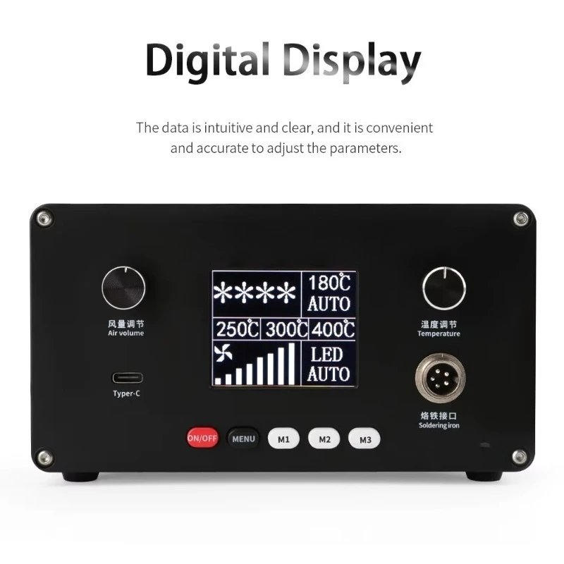 Controlled Automatic Preheating Hot Air Gun Soldering Station Hot Air Gun