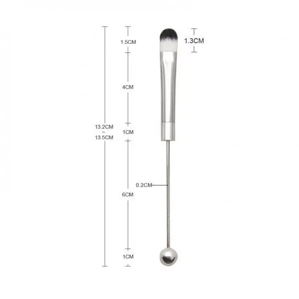 Makeup Brush Metal Tube, Comfortable DIY Makeup Comestic Brush with Soft Synthetic Fiber for Women