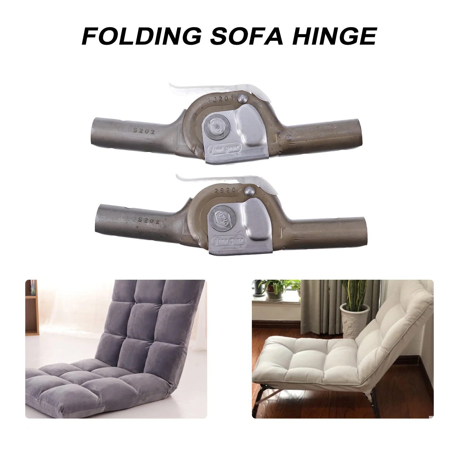 

2Pcs Adjuster High Hardness Iron Finish Smooth Surface Folding Sofa Hinge Tatami Joint Hinges Adjustable Connector Couch Joint