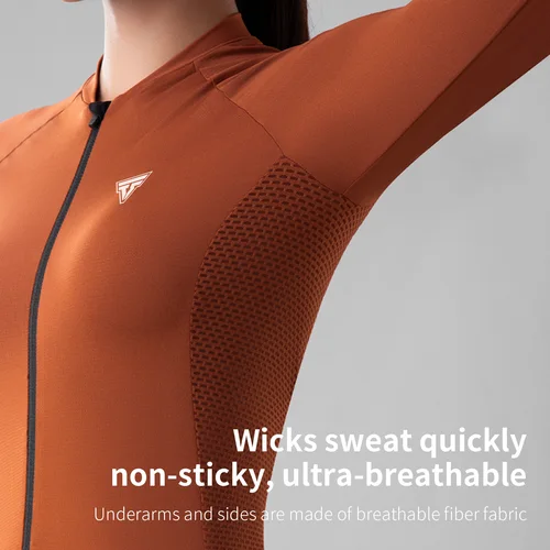 Imagen 2 del producto TOSUOD-Camiseta de ciclismo con protección solar, prenda de compresión suave, cómoda y transpirable, Jersey de ciclismo para mujer, abrigo deportivo para bicicleta