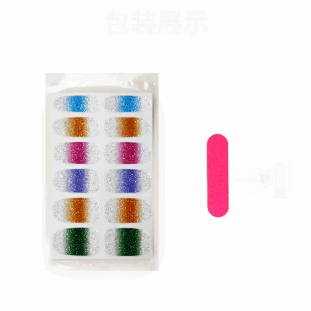 Autocollants de manucure pour ongles, enveloppes détachables pour faux ongles, conseils de décoration pour Nail Art, décalcomanies de vernis à ongles portables, Patch pour faux ongles