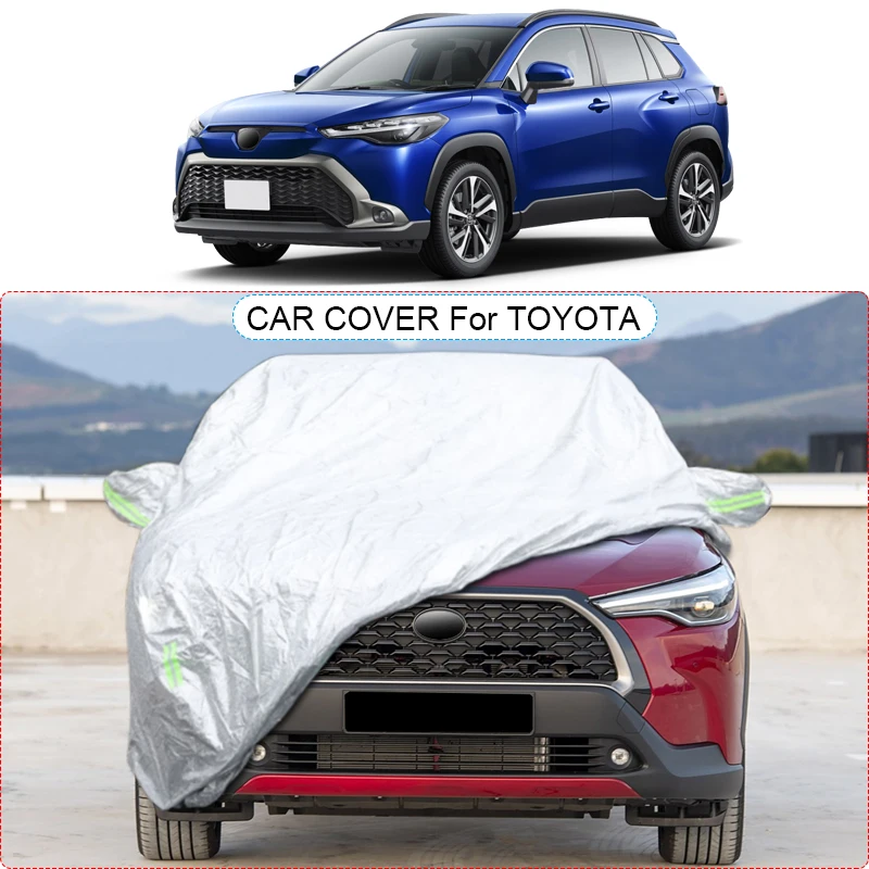 Thicken Car Cover Rain Snow Waterproof For Toyota 4 RUNNER CHR Corolla Yaris Cross Harrier Venza Highlanger Kluger Land RAV4