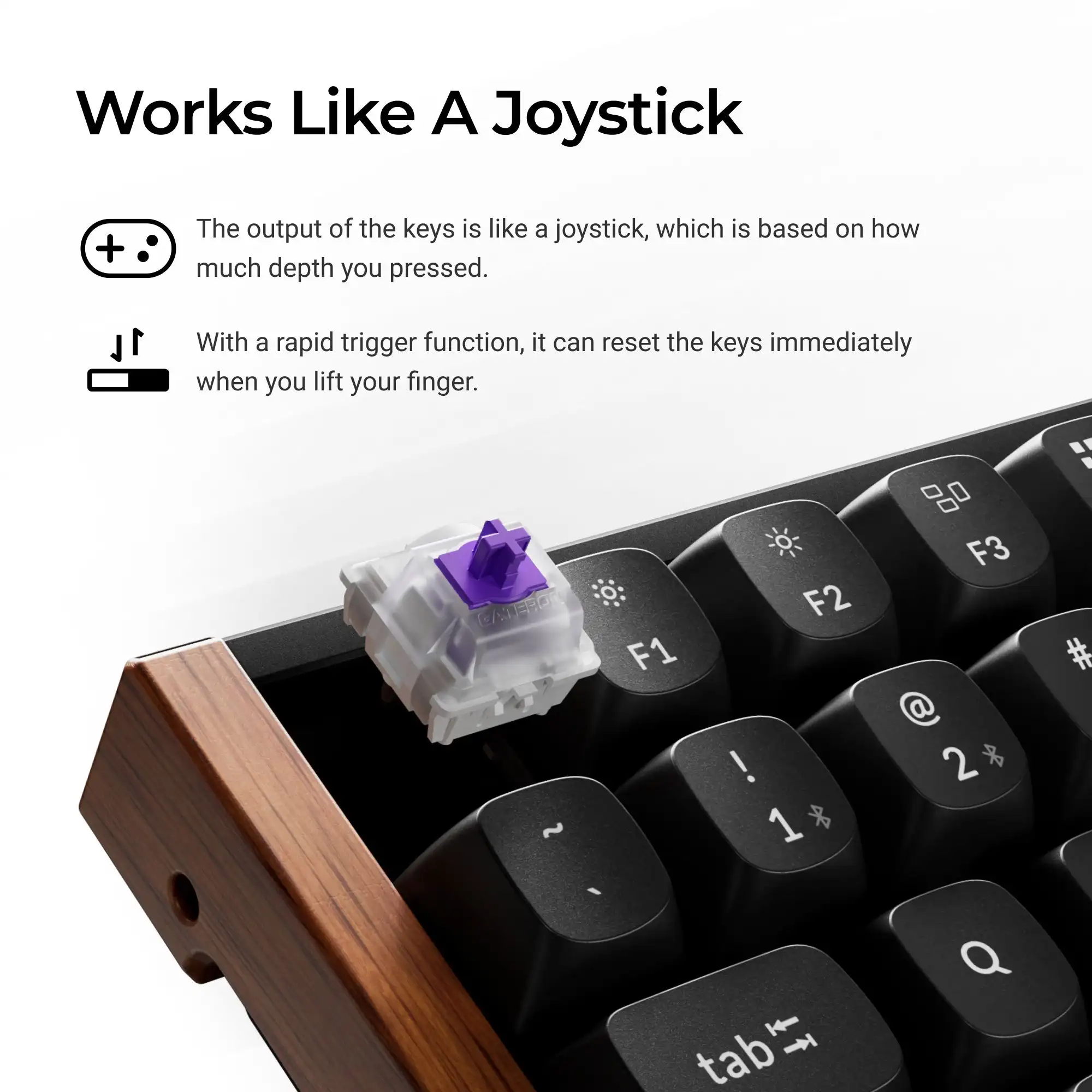 Keychron K2 HE Wireless Magnetic Switch Custom Keyboard Special Edition 75% Layout RGB Backlight Double-Shot PBT Keycap