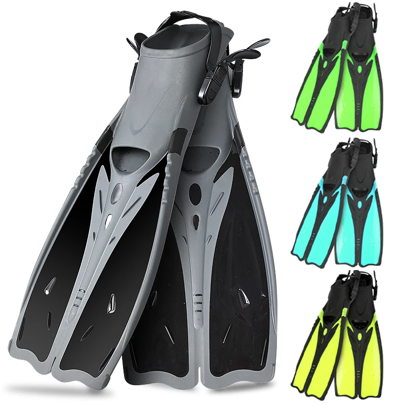 Professional Diving Long Blade Fin High Quality Snorkeling Diving Swimming Fin Men's Free Diving Rubber Swimming Fin