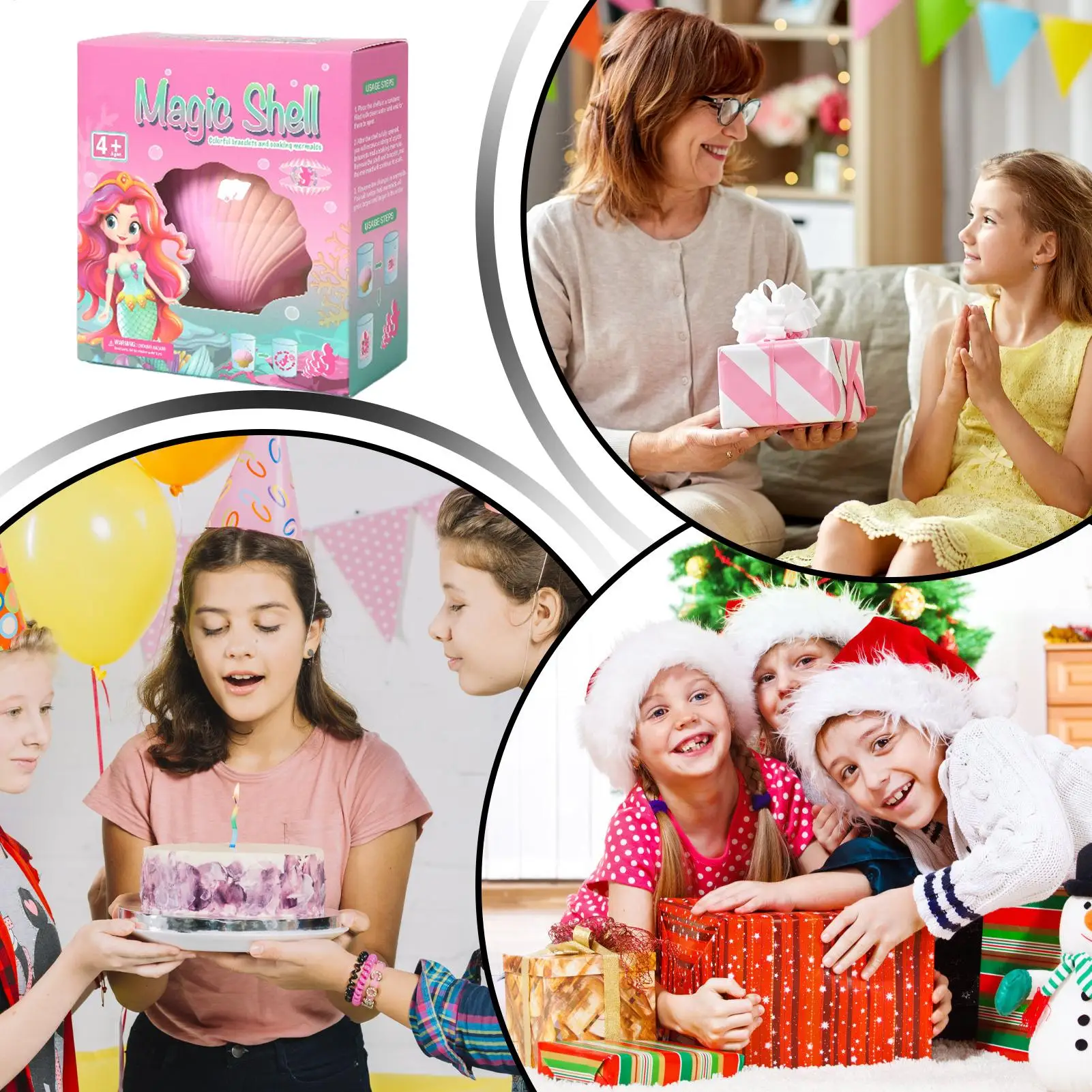 Kids Bracelets For Child Lightweight Shell Bracelets For Children Adjustable Wrist Charm Fashion Jewelry-Finding Supplies For