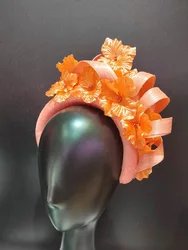 Foral Hat For Women Church Hats Woman Party Ladies Dress Sinamay Derby Hat Wear