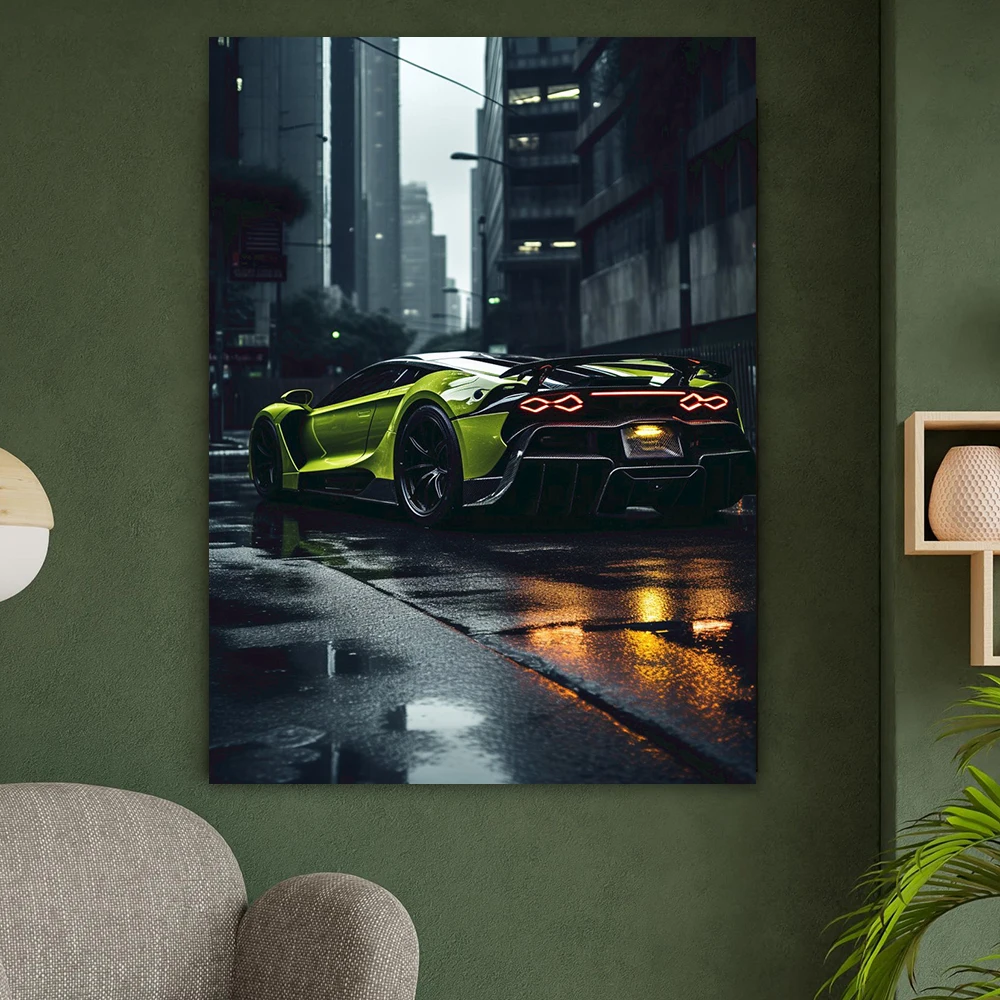 

Modern Colorful Luxury Sports Car Canvas Painting Poster Neon Style Prints Wall Art Home Bedroom Wall Decor Boys Birthday Gifts