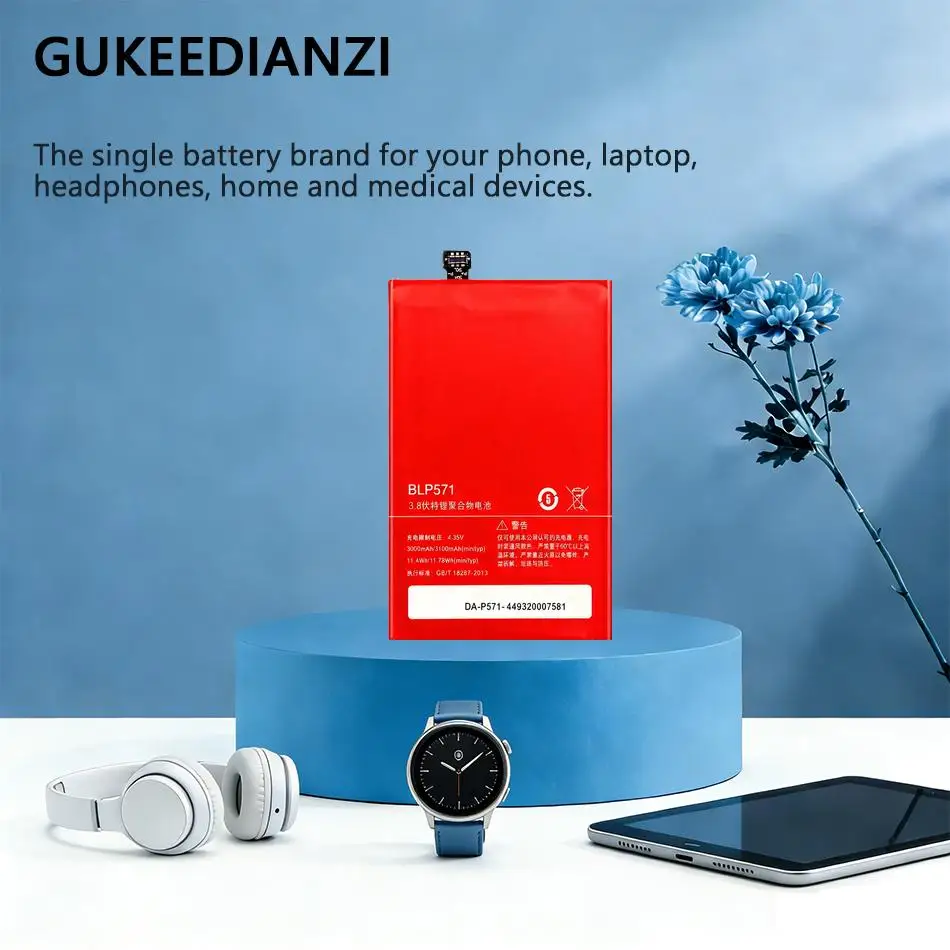 

Аккумулятор для мобильного телефона 3100 мАч для Oneplus 1 A0001, высокопроизводительный BLP571