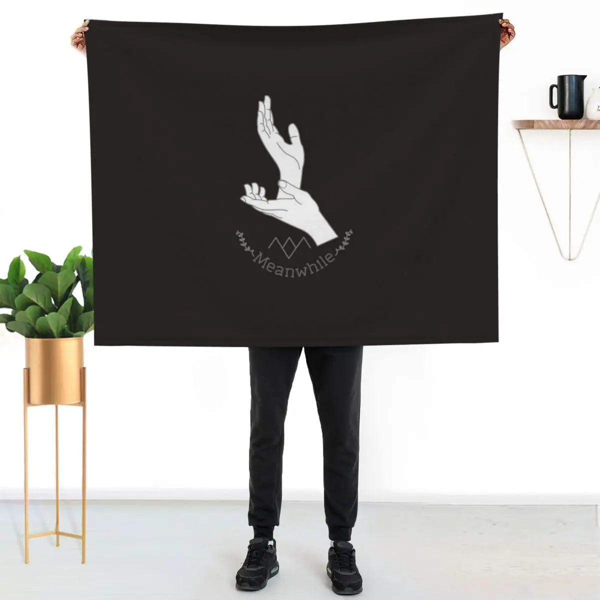

Twin Peaks Laura Palmer Meanwhile Hands Owl Cave Logo Throw Blanket Wrinkle Resistant Lightweight Blanket