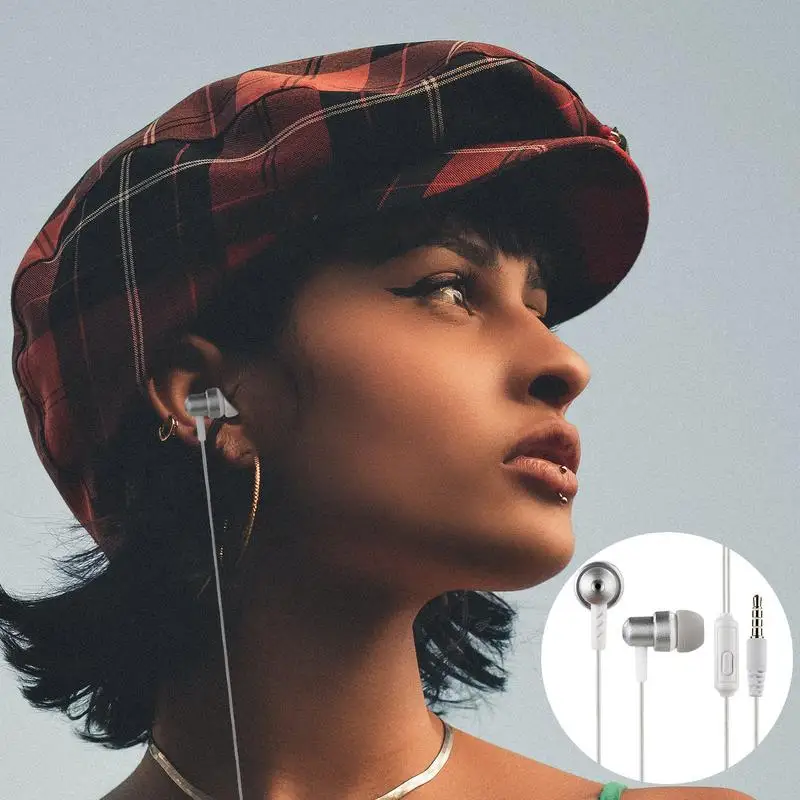 3.5Mm Directe Plug-In Bedrade Earphonein-Earheadset Oproep Beantwoorden En Beëindigen Knop Ontwerp Hot Koop Groothandel