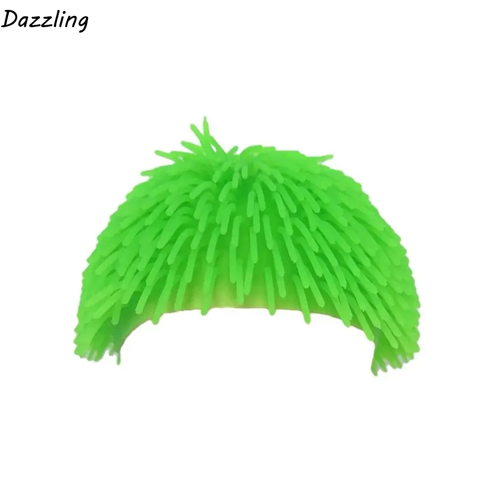 

Soft Spiky Ball Prank Hat Comfortable To Wear Portable Spikey Wig Cap Multifunctional Lightweight Colorful Headgear