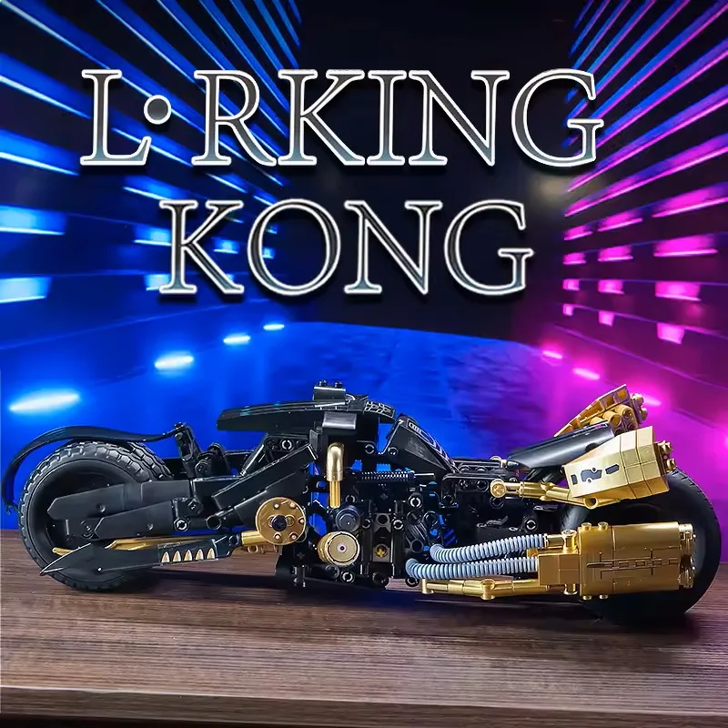 

Technical MOC Construction Bricks Motorcycle Model Creative Building Block Assembly Toys Educational Gift for Children Boy Girls