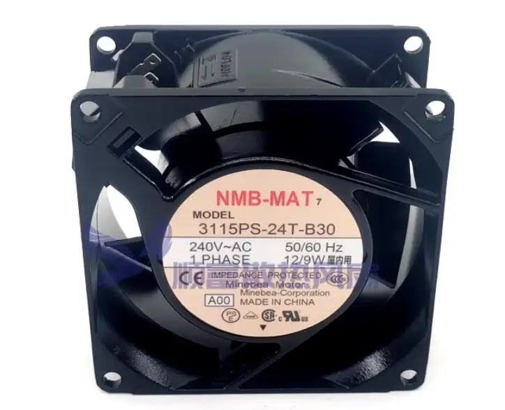 

NMB 3115PS-24T-B30 A00 AC 240V 12/9W 80x80x38mm Server Cooling Fan