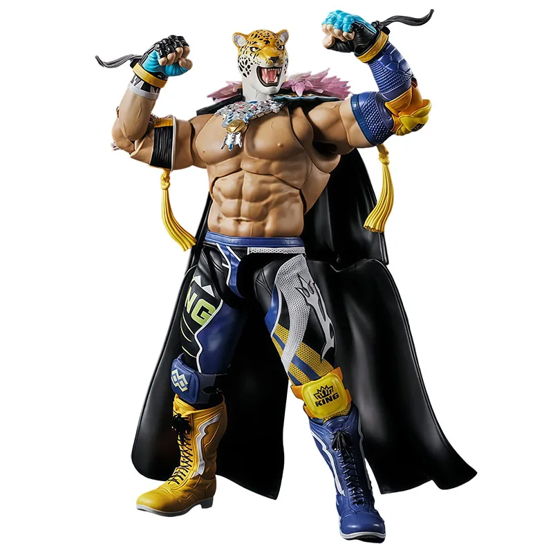 Bandai genuíno s.h. figuarts anime figura tekkin 8 rei 170mm figura de ação brinquedos para meninos crianças presente modelo colecionável ornamentos