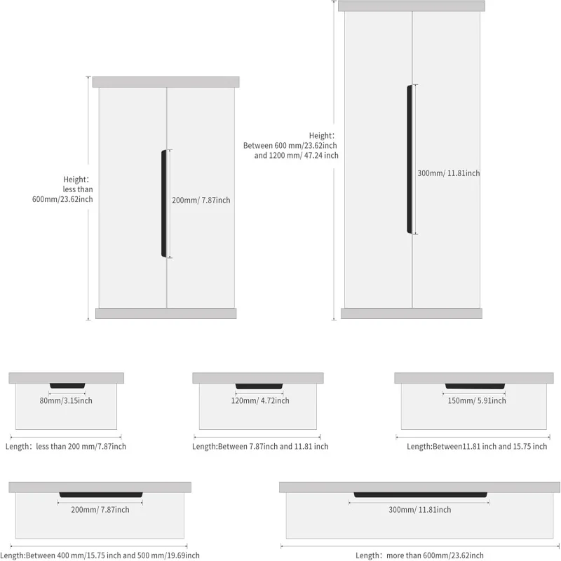 أسود/ذهبي/رمادي حافة الخزانة إصبع سحب المطبخ درج مخفي يسحب سبائك الألومنيوم مقبض الباب المخفي ، مقابض لقطع الأثاث قوس #5