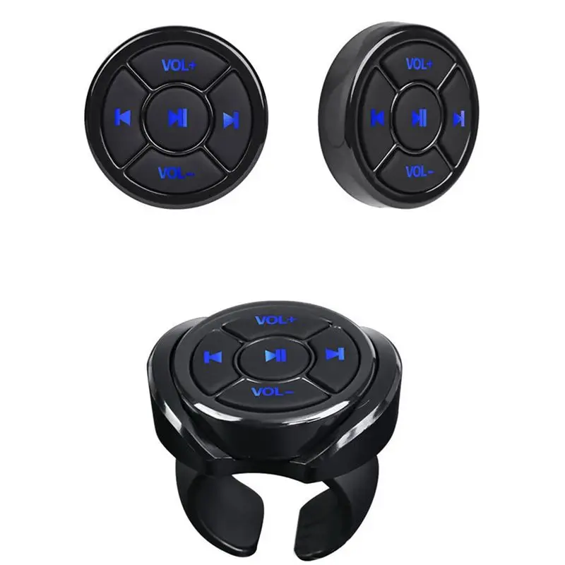 AA08-3X Bluetooth Button On Mobile Phone Car Motorcycle Bike Steering Wheel Music Play Remote For Phone