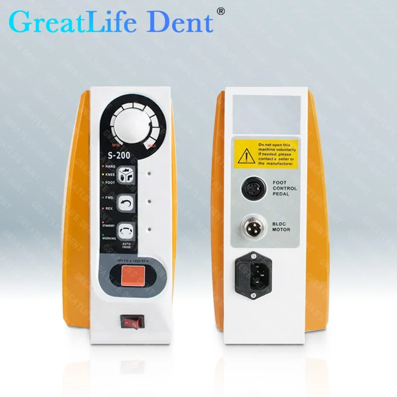 GreatLife Dent 60000RPM ทันตกรรม Micromotor Lab Micro มอเตอร์ควบคุมความเร็วสูง Brushless พร้อม Handpiece เจาะเครื่องขัด