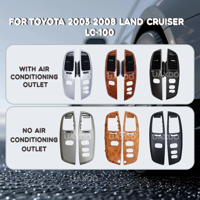 Right rudder Car air conditioning vent For Toyota 2003-2008 LAND CRUISER LC-100 panel frame fascia dashboard plastic accessories