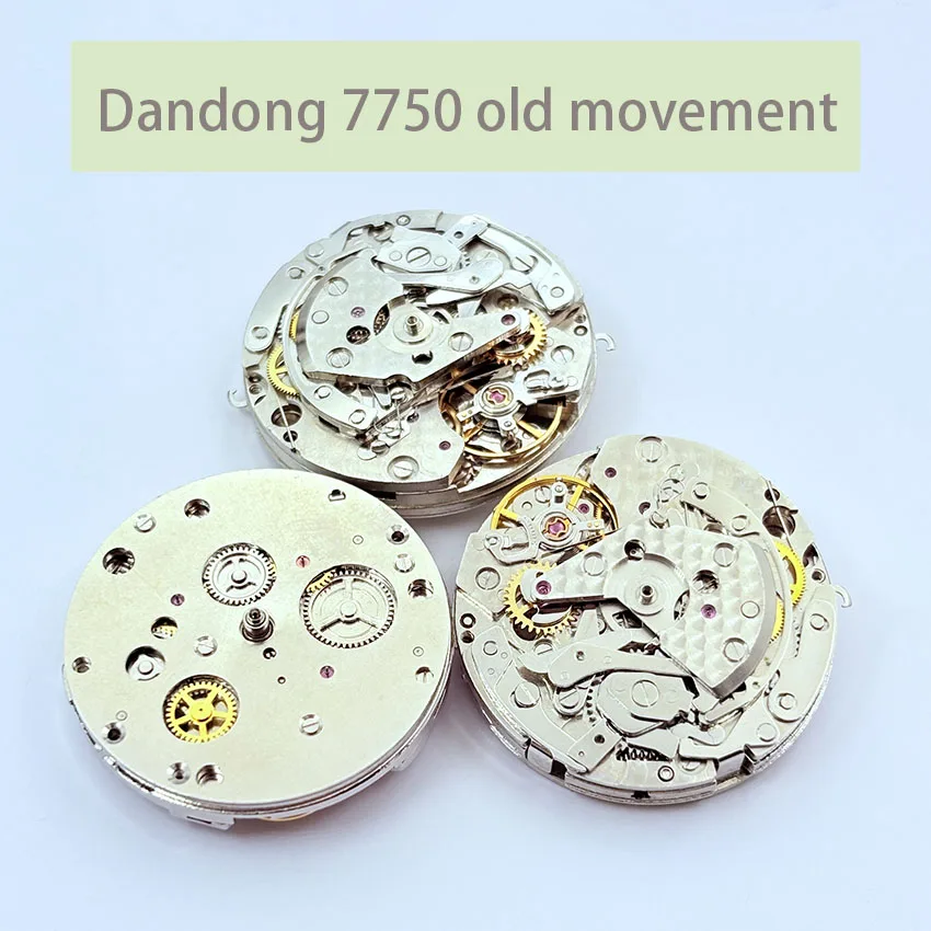 حركة الساعة المصنوعة في داندونغ الصين 7750 حركة مكسورة قديمة متوفرة لـ maintenance 3 6 9 ثانية صغيرة