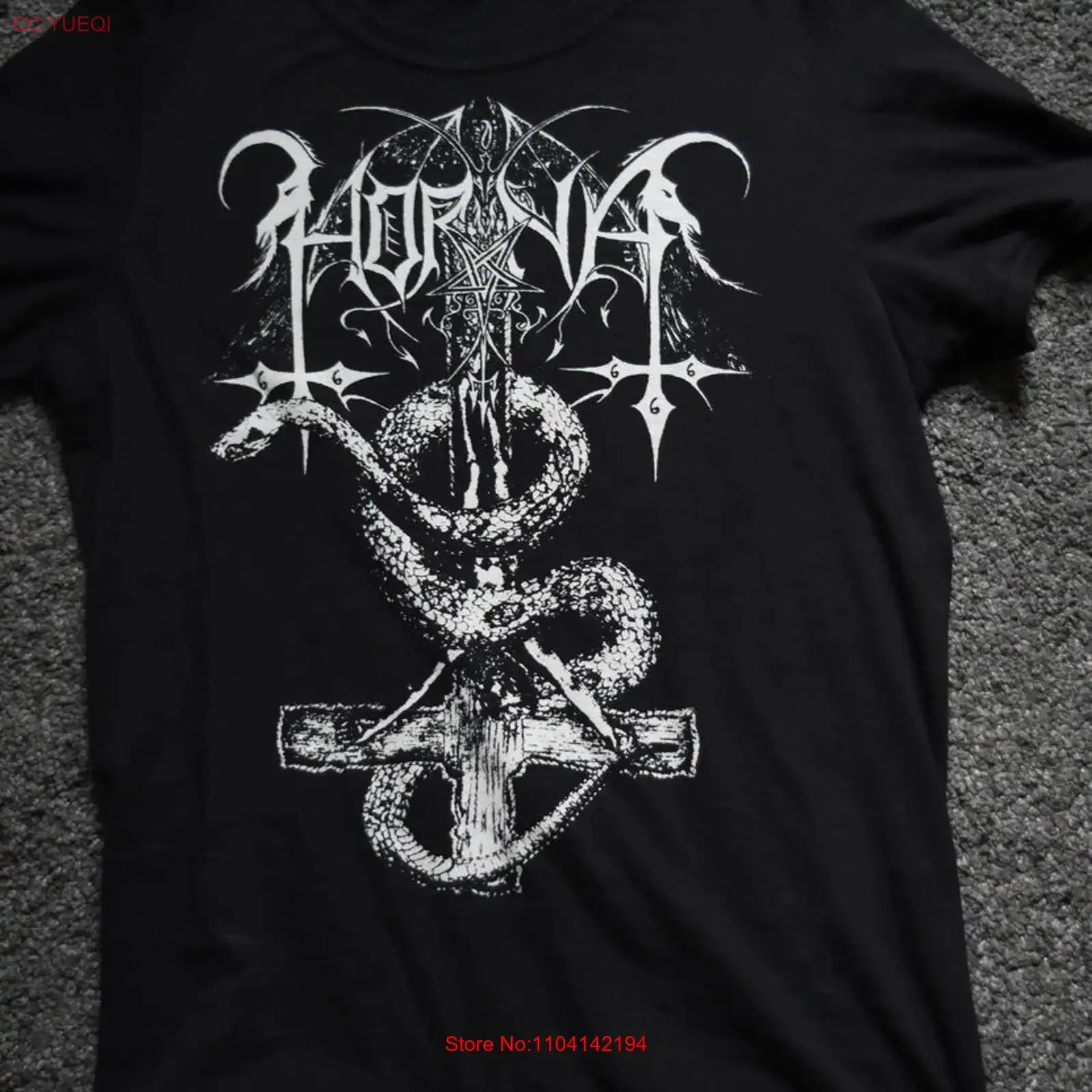 HORNA Perima T shirt azaghal baptism tsjuder clandestine blaze nargaroth aosoth vintage Washed Breathable designer clothes