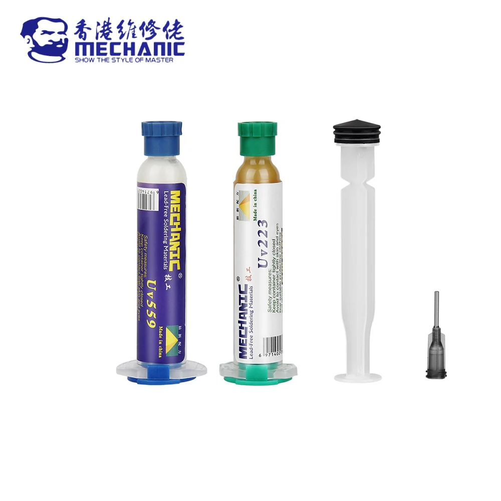 Mechanic 10CC UV223 UV559 Solder Paste Lead-Free Flux No-Clean SMD Welding Fluxes For SMD BGA PCB Rework Soldering Repair