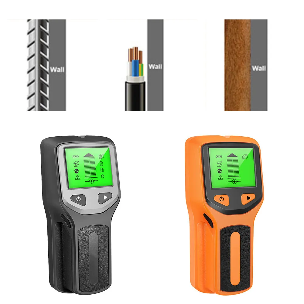 HLW330 5 In Wall Stud Detector LCD Display For Wood AC Wire Cable Metal Scanning Tool Electric Finder