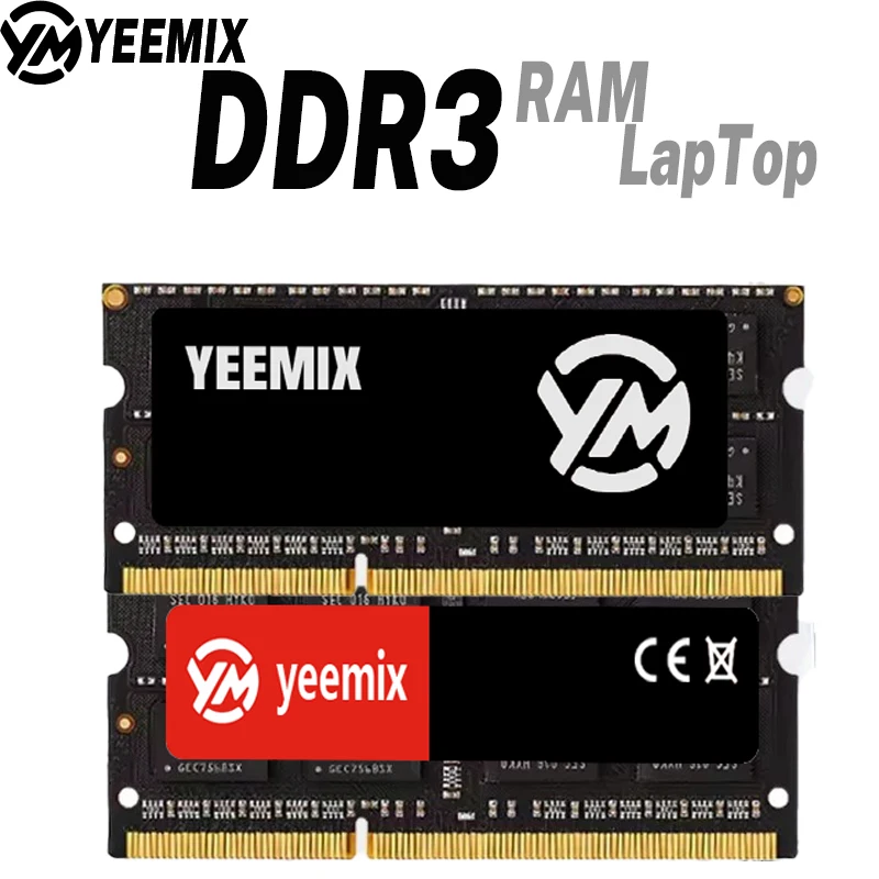 

YEEMIX DDR3 Оперативная память для ноутбука 8 ГБ 4 ГБ 1600 МГц 1333 МГц 1,5 В 240-контактная настольная память Udimm DIMM