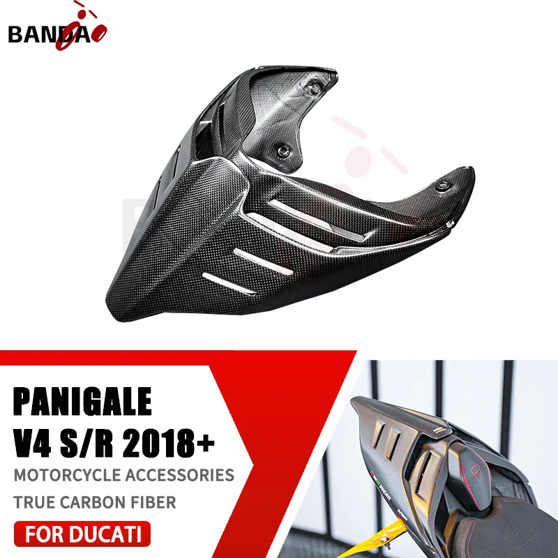 

FOR DUCATI Panigal V4S V4R Streetfighter V4 2018-2023 new 100% 3K Pure Carbon Fiber Motorcycle Accessories Rear hump protector