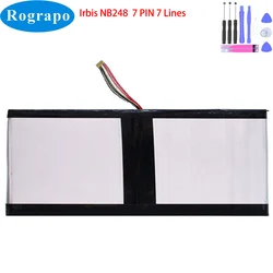 New 7.6V 5000mAh For Irbis NB248 Notebook Laptop Battery 7 PIN 7 Wire Plug Tools
