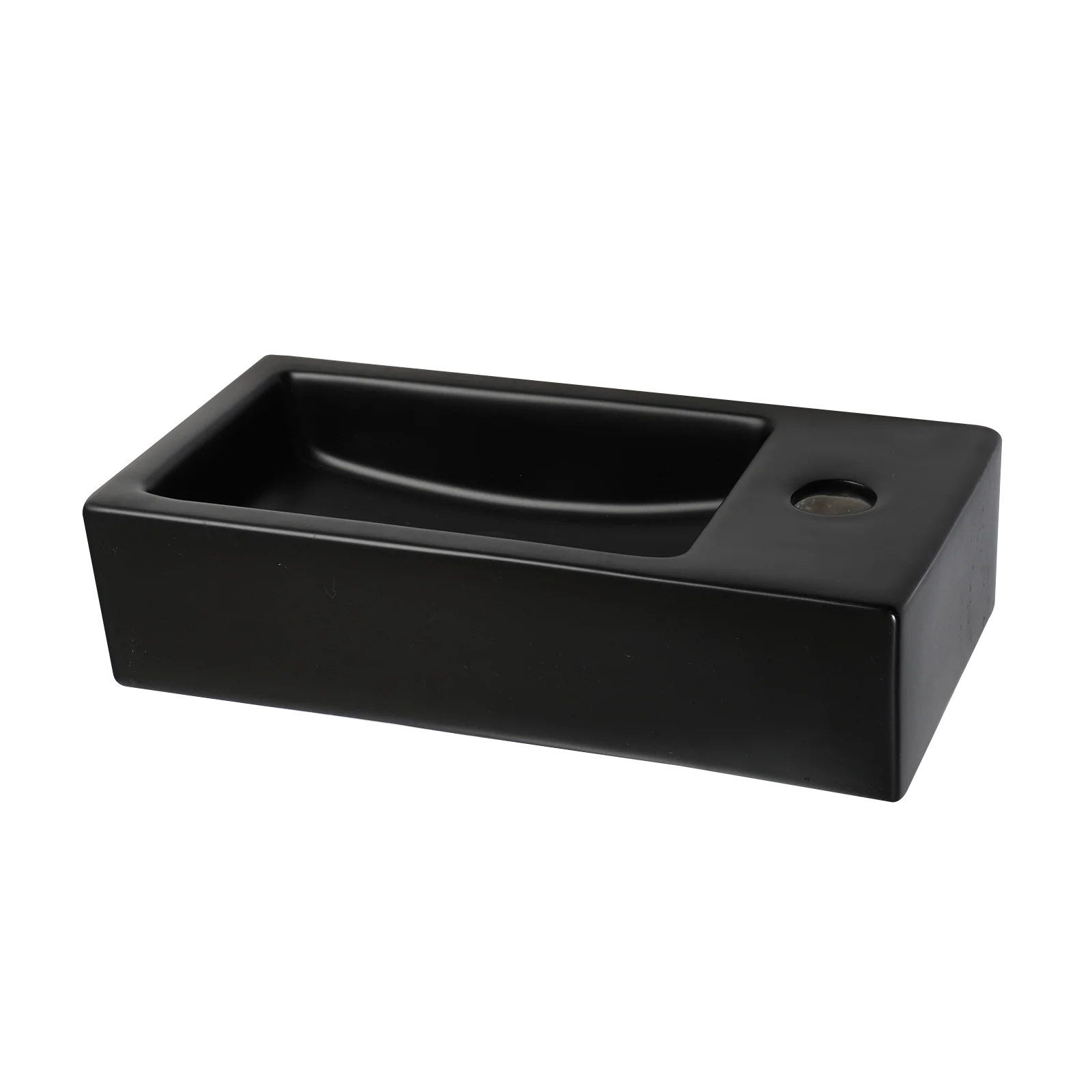 

KEMAIDI раковина с плавающей посудой, настенная 15x7 дюймов, черные маленькие раковины для ванной комнаты, прямоугольная керамическая раковина, фарфоровая чаша, раковины