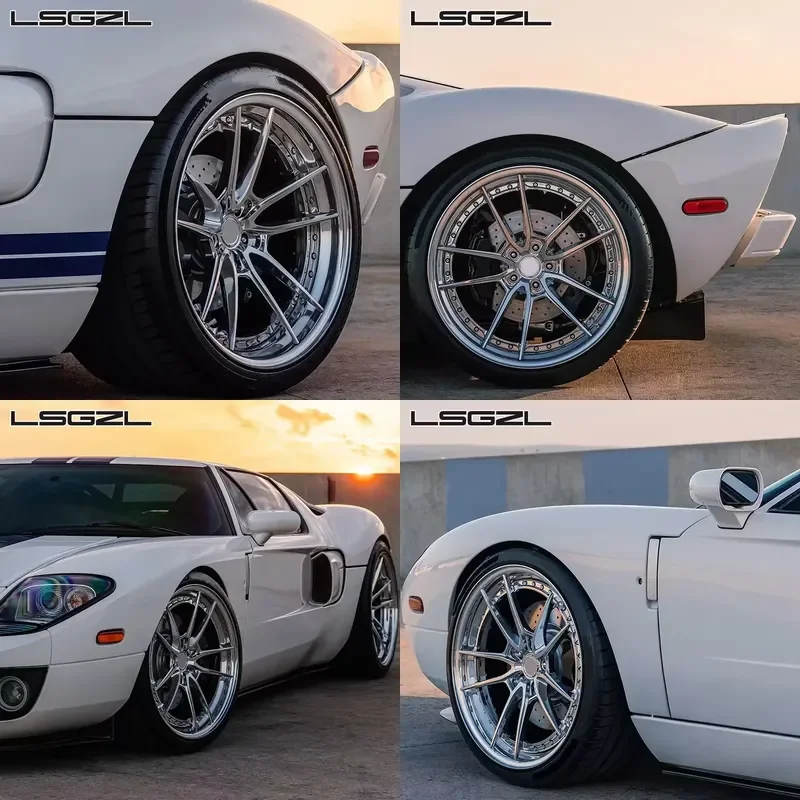 i 2-Piece Wheels Aluminum Alloy 5x120 5x112 5x127 Rim for Forged Alloy Car Rims 18 19 20 Inch